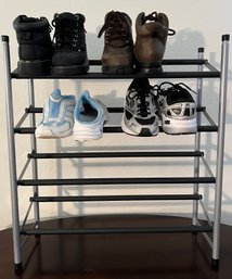 Shoe Shelf With Shoes