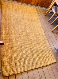 Jute Tan Solid Woven Area Rug