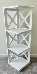 3 Shelf Wood Corner Bookcase