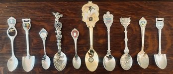 Variety Of Miniature Souvenir Teaspoons