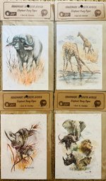 Variety Of South African Dung Paper Blank Cards And Envelope Sets