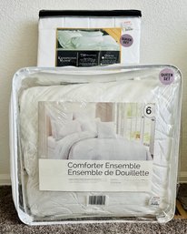 Pair Of New Queen Comforter Set And Sheet Set