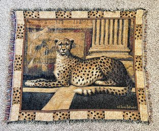 Cheetah Woven Throw Blanket
