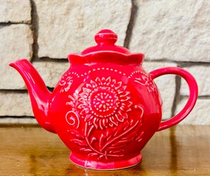Vera Bradley Red Tea Pot