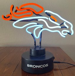 Denver Broncos Tabletop Neon Light