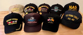 Veteran Caps From Desert Storm, Enduring Freedom & Vietnam
