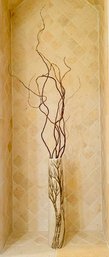 Ceramic Vase With Wood Branches