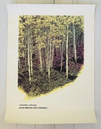Remember Colorado - Alan Person For Congress Signed Poster