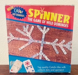 Vintage Spinner Domino Game Set