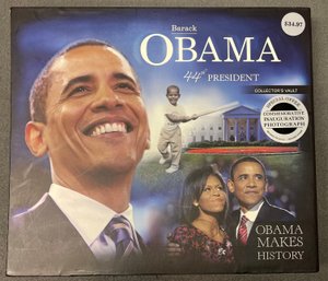 Barrack Obama Collectors Vault Book And Poster