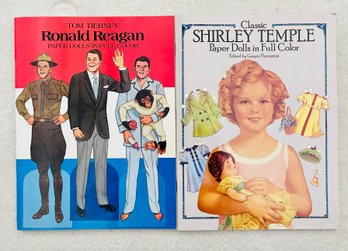 Tom Tiernet Ronald Reagan Paper Dolls In Full Color And Shirley Temple Paper Dolls