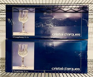 Cristal D'arques Crystal Longchamp Stemmed Wine Glasses