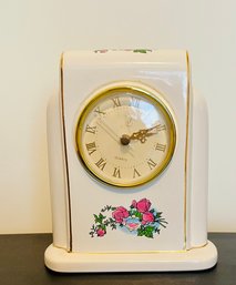 PS Quartz Porcelain Mantel Shelf Clock 1996 Limited Edition