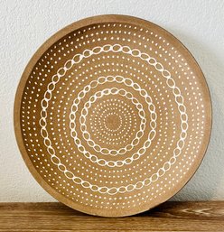 Pottery Painted Wedding Basket Style Bowl