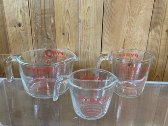 Pyrex Glass Liquid Measuring Cups