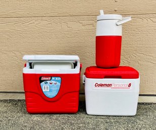 Set Of Coleman Travel Coolers