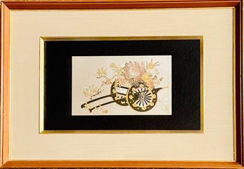 Framed Japanese Foil Art