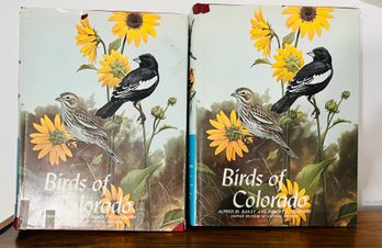 Pair Of Birds Of Colorado Coloured Plate Guide Books