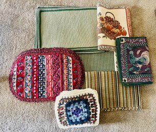 Assortment Of Placemats And Pot Holders