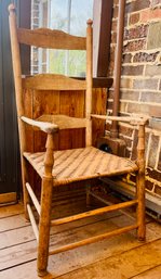 Antique Wood Ladder Back Chair