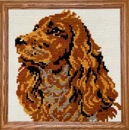 English Cocker Spaniel Needlepoint Art