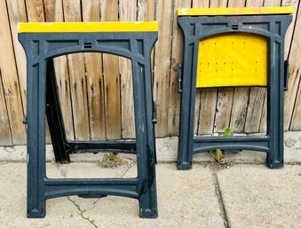 Pair Of Folding Sawhorses