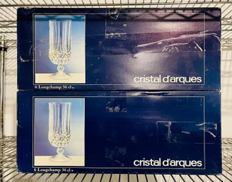 Cristal D'arques Crystal Longchamp All Pourpose  Wine Glasses