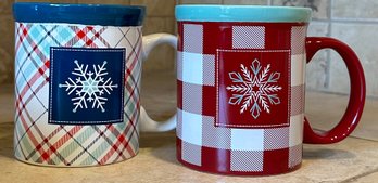 Holiday Plaid Coffee Mugs