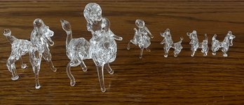 Glass Dog Figurines