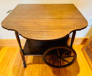 Vintage Wooden Tea Cart