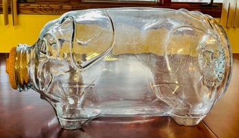 Libbey Glass Giant Pig This Little Piggy Went To Market Jar Clear Glass 5 Gallon