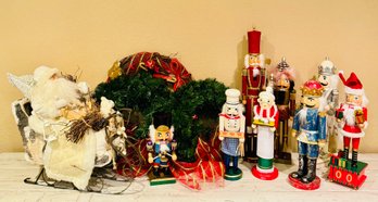 Christmas Lot With Collection Of Nut Crackers