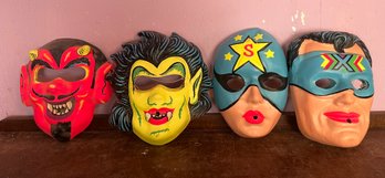 Vintage Superhero Halloween Masks