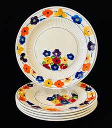 Ridgways Hand Painted Everglades Bedford Ware Plates