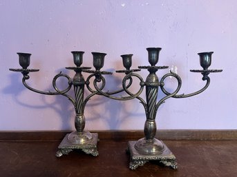 Gorgeous Candelabras - Marked Tiffany & Co Silver Soldered