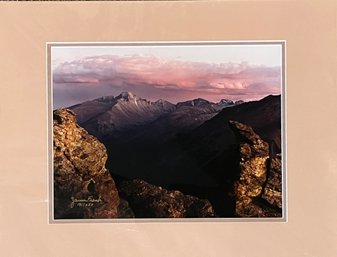 Long Peak From Rock Cut Photograph By James Frank, Limited Edition 191 Of 250