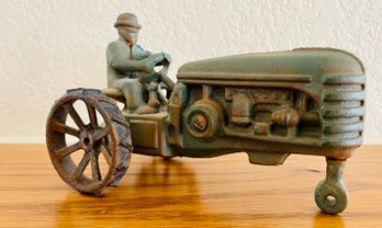Antique Hubley Cast Iron Tractor
