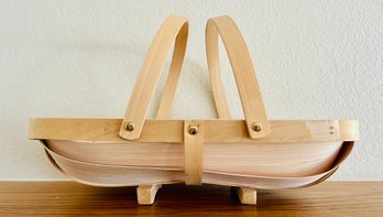 Bent Wood Oblong Basket