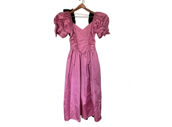 Pair Of Pink And Black Taffeta Dresses Size S