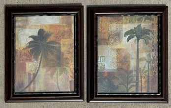 Pair Of Framed Tropical Tree Prints