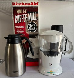 Mr Coffee Cocomotion Electric Cocoa Maker And KitchenAid Model A-9 Coffee Mill (NIB) And MORE!