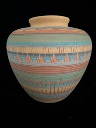 Laura Signed Navajo Incised Pot