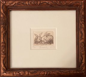 Original Bunny Copperplate Etching, 177 Out Of 300