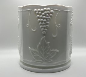 Decorative Milk Glass Jar
