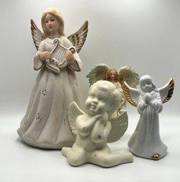 Assortment Of Porcelain And Ceramic Angels
