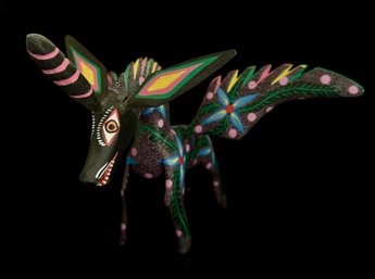 Hand Painted Winged Unicorn Mexican Alebrije