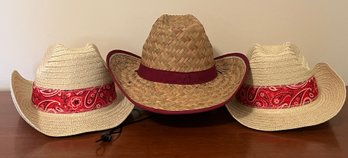 Trio Of Womens Cowboy Hats