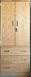 Solid Wood 3 Drawer Storage Cabinet 3 Of 3