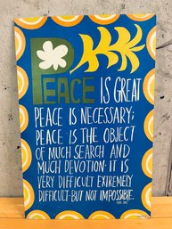 Peace Poster - Mounted