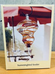 Glass Hummingbird Feeder - NIB